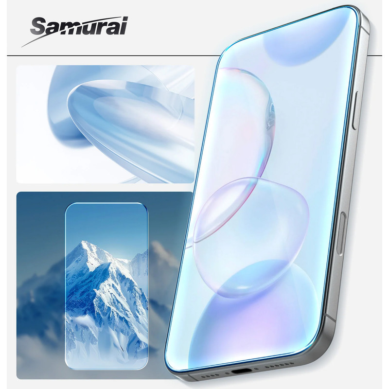 محافظ صفحه نمایش سامورایی مدل Invisiglass مناسب برای گوشی موبایل اپل iPhone 17