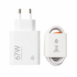 شارژر دیواری 67 وات مدل MDY-15-ET به همراه کابل تبدیل USB به USB-C