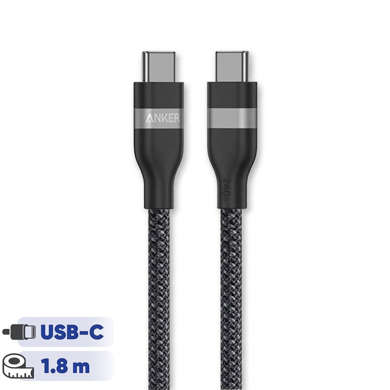 054143645b11c98511cd036f0bfecbe3f5effdc3_1786575874 کابل تبدیل USB-C به USB-C انکر مدل A82E2 طول 1.8 متر با توان 240 وات