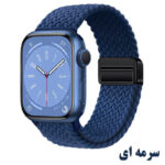 بند راینو مدل Braid Magnet مناسب برای اپل واچ سری 1/2/3/4/5/6/7/8/9/10/SE/ULTRA سایز 44/45/46/49 mm