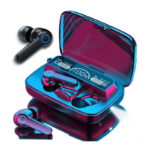 هدفون بلوتوثی مدل air pods m19 بدون قابلیت نویز کنسلینگ، درگاه شارژ microUSB، دارای کنترلر لمسی روی گوشی‌ها، امکان استفاده از محفظه شارژ به عنوان پاور بانک