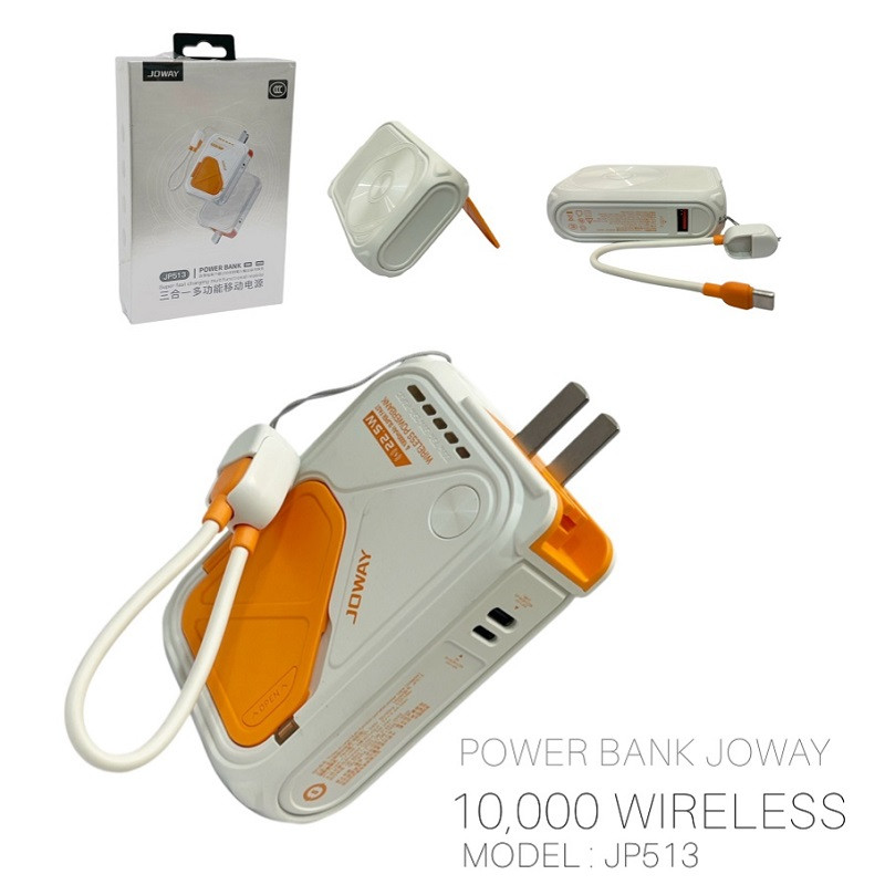 پاور بانک وایرلس جووی مدل JP-513 ظرفیت 10000 میلی آمپرساعت