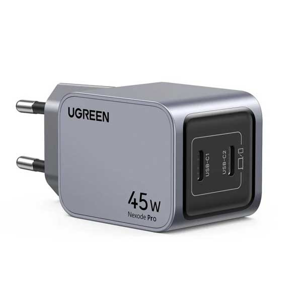 0de38abf18be84468f18c05c7afe91be57aef62b_1755944027 شارژر دیواری 45 وات دو پورت USB-C یوگرین مدل X707 کد 35008