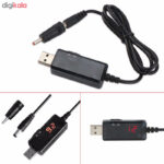کابل تبدیل USB به DC مدل T912 طول 0.88 متر