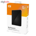 هارد اکسترنال وسترن دیجیتال مدل My Passport ظرفیت 5 ترابایت با استاندارد ارتباطی USB 3.1 Gen1