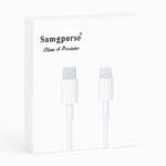کابل تبدیل USB-C به لایتنینگ سمگپرس مدل دیتا پلاس طول 1 متر