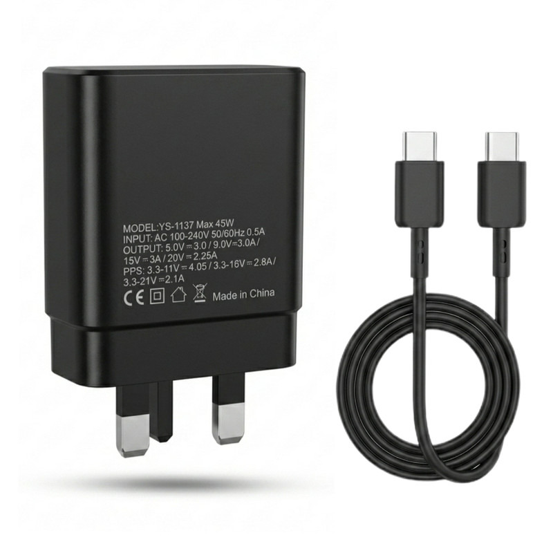 1e4d58a2904ca53403e46db92fa03e4af41a9719_1787460207 شارژر دیواری 45 وات یس پلاس مدل SUPER FAST 45W به همراه کابل USB-C به طول 1 متر