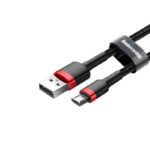 کابل تبدیل USB به microUSB باسئوس مدل CAMKLF-BG1 طول 1 متر