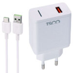 شارژر دیواری 18 وات تسکو مدل TTC 64 به همراه کابل USB-C