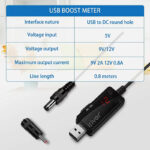 کابل تبدیل USB به DC آیریور مدل U9-12V طول 1 متر