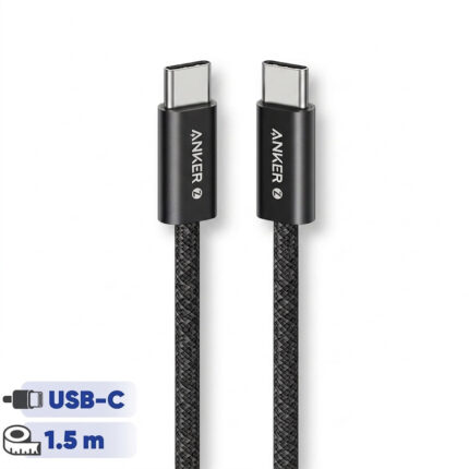 کابل تبدیل USB-C به USB-C انکر مدل Zolo A8060 طول 1.5 متر