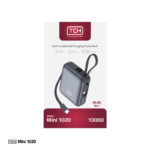 پاوربانک 22.5 وات تی سی اچ مدل Mini 1020 ظرفیت 10000 میلی‌آمپرساعت به همراه کابل تبدیل USB-C به لایتنینگ