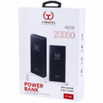 پاوربانک 30 وات یوشیتا مدل YP-001 ظرفیت 20000 میلی‌آمپر‌ساعت به همراه یک عدد کابل USB-A به USB-C