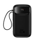 پاوربانک 22.5 وات بیسوس مدل 22.5W QPow2 Dual Cable ظرفیت 10000 میلی آمپر ساعت