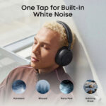هدفون بلوتوثی انکر مدل Soundcore Space 2 با نویز کنسلینگ فعال ANC، صدای Hi-Res و شارژدهی تا 70 ساعت