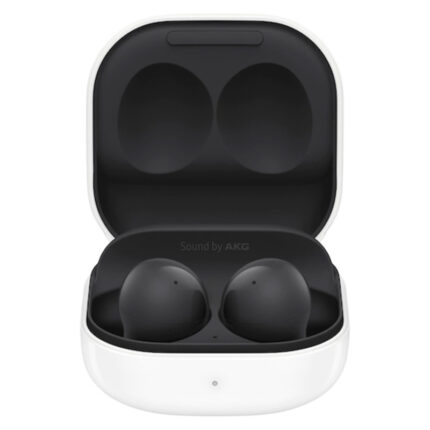 هدفون بلوتوثی سامسونگ مدل Galaxy Buds 2 با نویز کنسلینگ فعال (ANC)، درگاه شارژ USB Type-C، دارای میکروفون داخلی و دو میکروفون خارجی، مقاوم در برابر رطوبت و عرق