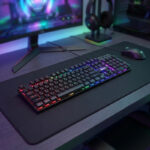 کیبورد گیمینگ سابیت مدل GK-5200، سوییچ ممبران، Full-Size، نورپردازی LED RGB