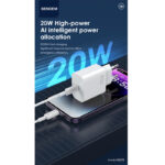 شارژر دیواری 20 وات سندم مدل IPHONE X به همراه کابل لایتنینگ