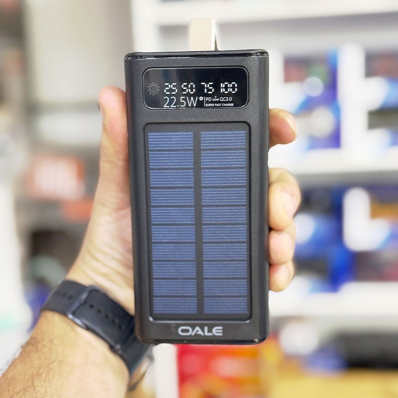 پاوربانک 22.5 وات مدل i power ظرفیت R30000 خورشیدی