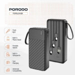 پاوربانک 10.5 وات پرودو مدل Piano PDPBJ34BK ظرفیت 20000 میلی‌آمپرساعت