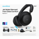هدفون بلوتوثی انکر مدل Soundcore Space 2 با نویز کنسلینگ فعال ANC، صدای Hi-Res و شارژدهی تا 70 ساعت