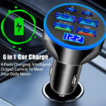 شارژر فندکی 66 وات 6 پورت مدل FP-89i