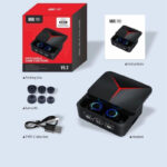 هدفون بلوتوثی مدل M90 Pro بدون قابلیت نویز کنسلینگ، درگاه شارژ USB Type-C، با قابلیت شارژ سریع، دارای نشانگر LED، امکان استفاده به عنوان پاوربانک، مقاوم در برابر آب