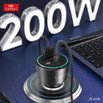 شارژر فندکی 200 وات 3 پورت ارلدام مدل CC35