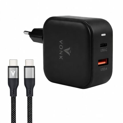 شارژر دیواری 45 وات وونک مدل PD‑45W به همراه کابل دو متری USB-C