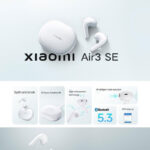 هدفون بلوتوثی شیائومی مدل Air 3 SE با نویز کنسلینگ فعال (ANC)، درگاه شارژ USB Type-C، مقاوم در برابر رطوبت و عرق