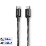 کابل تبدیل USB-C به USB-C انکر مدل Nylon A8753 طول 1.8 متر