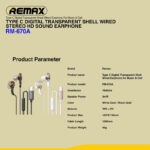 هندزفری ریمکس مدل RM-670a TypeC
