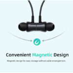 هدفون بلوتوثی گردنی QCY مدل C2 با قابلیت حذف نویز محیطی (ENC)، درگاه شارژ USB Type-C، با قابلیت شارژ سریع، مقاوم در برابر رطوبت و عرق (IPX4)