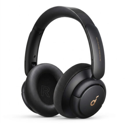 هدفون بلوتوثی انکر مدل SoundCore Life Q30 با نویز کنسلینگ فعال (ANC)، درگاه شارژ USB Type-C، دارای میکروفون دوگانه با حذف نویز، مجهز به فناوری Hi-Res Audio، دارای حالت Transparency برای شنیدن صدای محیط