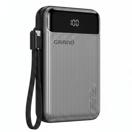 پاوربانک 45 وات گرند اسکای مدل GP-245 ظرفیت 20000 میلی‌آمپرساعت