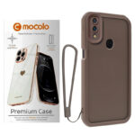 کاور موکولو مدل Silicone Puffer Strap مناسب برای گوشی موبایل سامسونگ Galaxy A20/ A30 به همراه بند آویز