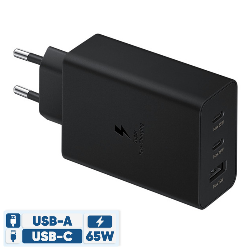 8d46d020eacea40db701649b4b4e24bfb541015c_1761991523 شارژر دیواری 65 وات سه پورت سامسونگ مدل EP-T6530