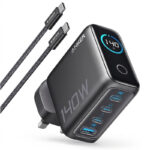 شارژر دیواری 140 وات 4 پورت انکر مدل B0DPKP7RD8 به همراه کابل USB-C به طول 1.5 متر