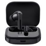 هدفون بلوتوثی شیائومی مدل Redmi Buds 5 با نویز کنسلینگ فعال (ANC)، درگاه شارژ USB Type-C، دارای نشانگر روی محفظه شارژ