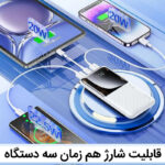 پاوربانک 22.5 وات ریمکس مدل RPP-623 ظرفیت 20000 میلی آمپر ساعت