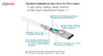 کابل شارژ USB به USB-C مدل EP-DN930CWE طول 1.2 متر