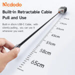 شارژر دیواری 67 وات مک دودو مدل CH-4100 به همراه کابل متصل به بدنه USB-C