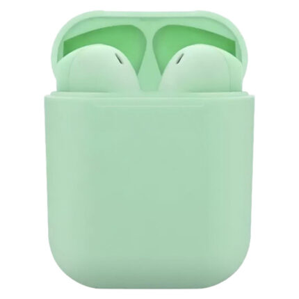 هدفون بلوتوثی مدل inpods 12 بدون قابلیت نویز کنسلینگ، درگاه شارژ لایتنینگ، تا 5 ساعت عمر باتری، امکان استفاده به صورت پاوربانک، کنترل لمسی، مقاوم در برابر رطوبت و عرق