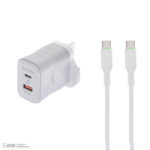 شارژر دیواری 67 وات دو پورت سولوفر مدل TC-71UK به همراه کابل USB-C