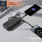 پاوربانک 10.5 وات پرودو مدل Piano PDPBJ34BK ظرفیت 20000 میلی‌آمپرساعت
