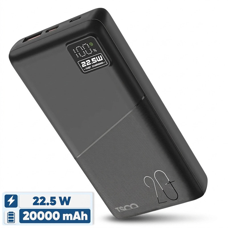 9ec49b8a885a1463996cedb3372475b833a93155_1786910553 پاوربانک 22.5 وات تسکو مدل TP 957 ظرفیت 20000 میلی آمپر ساعت