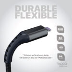 کابل تبدیل USB به لایتنینگ / MicroUSB / USB-C ریکو مدل پاورلینک طول 1.2 متر