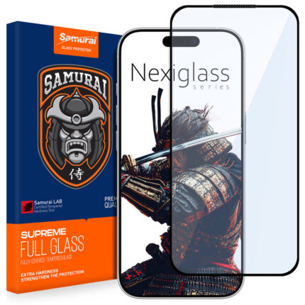 محافظ صفحه نمایش سامورایی مدل Nexiglass مناسب برای گوشی موبایل اپل iPhone 17