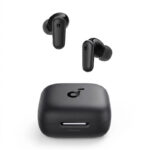 هدفون بلوتوثی انکر مدل Soundcore P30i با نویز کنسلینگ فعال (ANC)، درگاه شارژ USB Type-C، دارای 4 میکروفون با فناوری هوش مصنوعی، مجهز به دکمه لمسی و نشانگر LED مقاوم در برابر رطوبت و گردوغبار