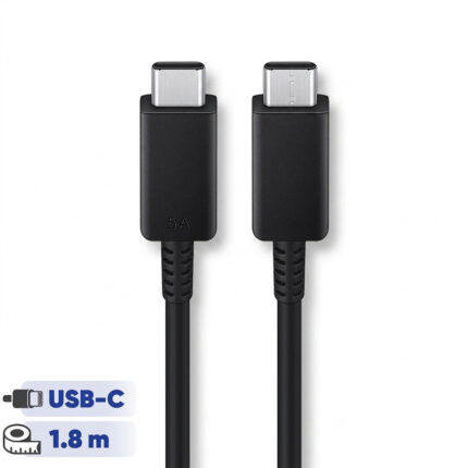 کابل تبدیل USB-C به USB-C سامسونگ مدل 1.8 متری – 5 آمپر